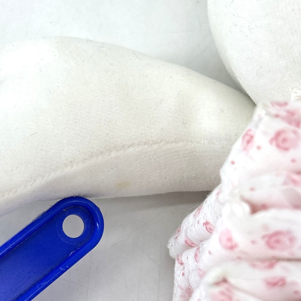 Vintage Carters Prestige Bunny Pink Plush Musical Pull Toy Brahms' Lullaby WORKS - Picture 5 of 14